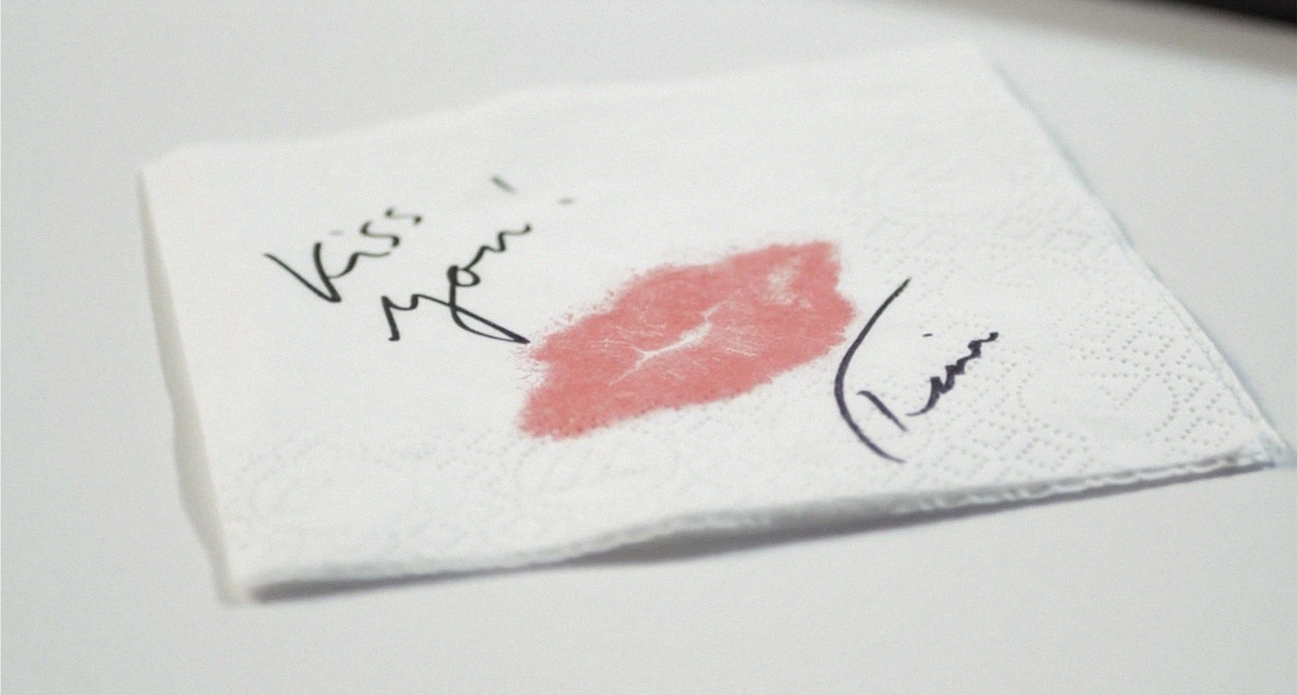 Napkin kissed and signed by Tina Turner